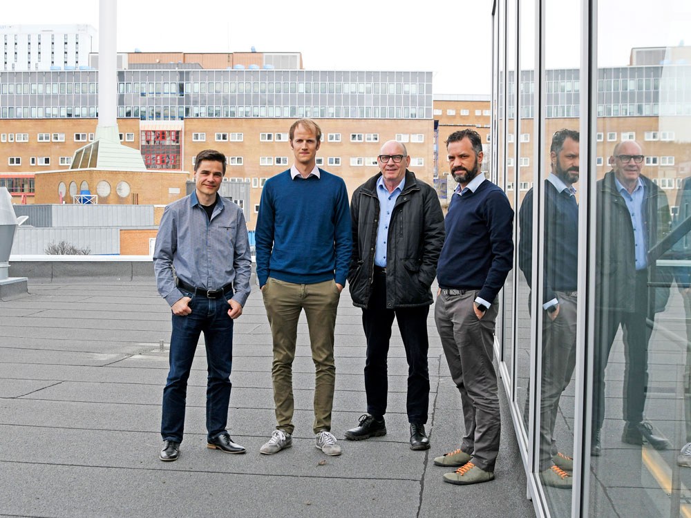 Fra venstre Robert Jenssen, Karl Øyvind Mikalsen, Arthur Revhaug og Stein Olav Skrøvseth. Foto: Rune S. Bertinussen