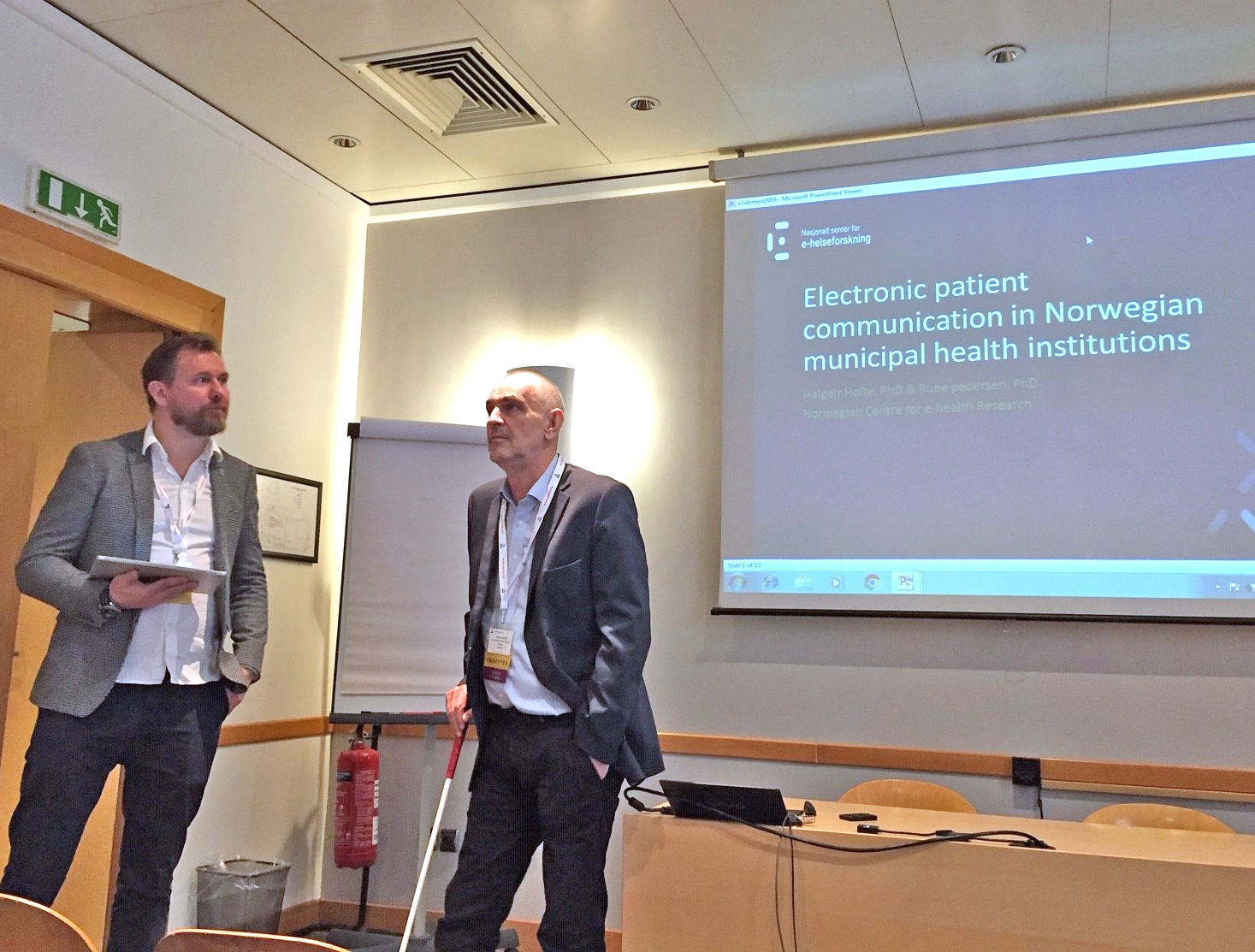 From left: Rune Pedersen and Halgeir Holthe, Norwegian Centre for E-health Research.