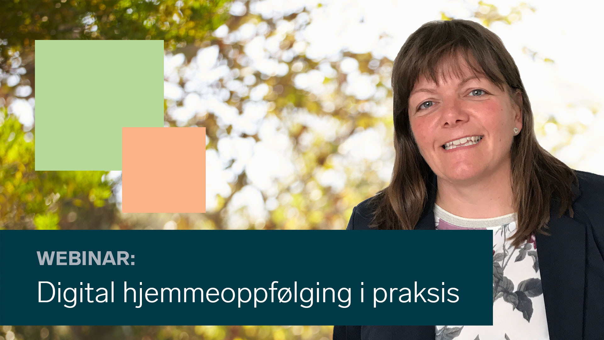 Linda Nilsen Augland delte Larvik kommune sine erfaringer så langt med digital hjemmeoppfølging.
